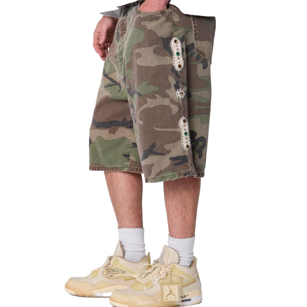 Baggy Mojave Canvas Shorts | Camo
