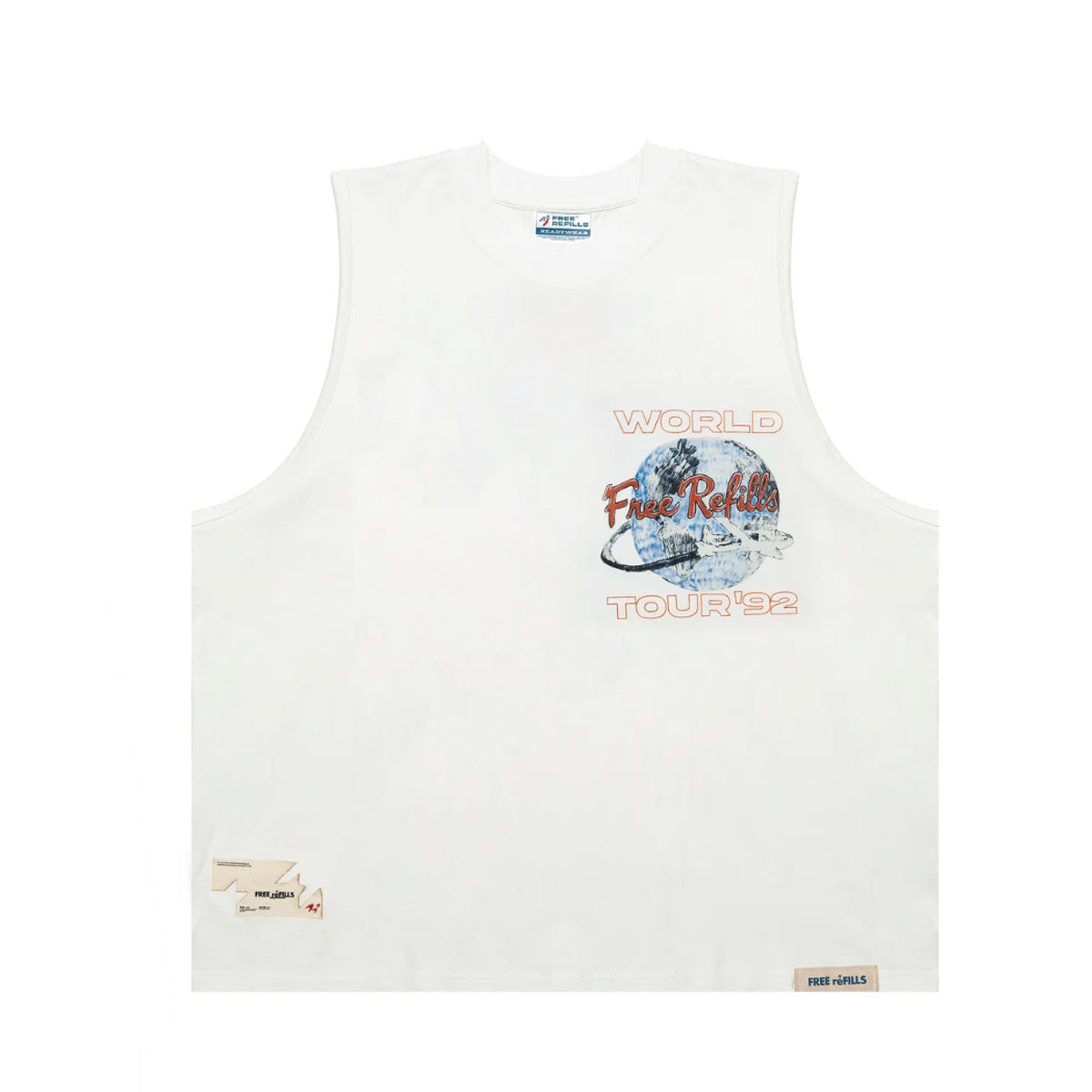 World Cut Off Tee | White