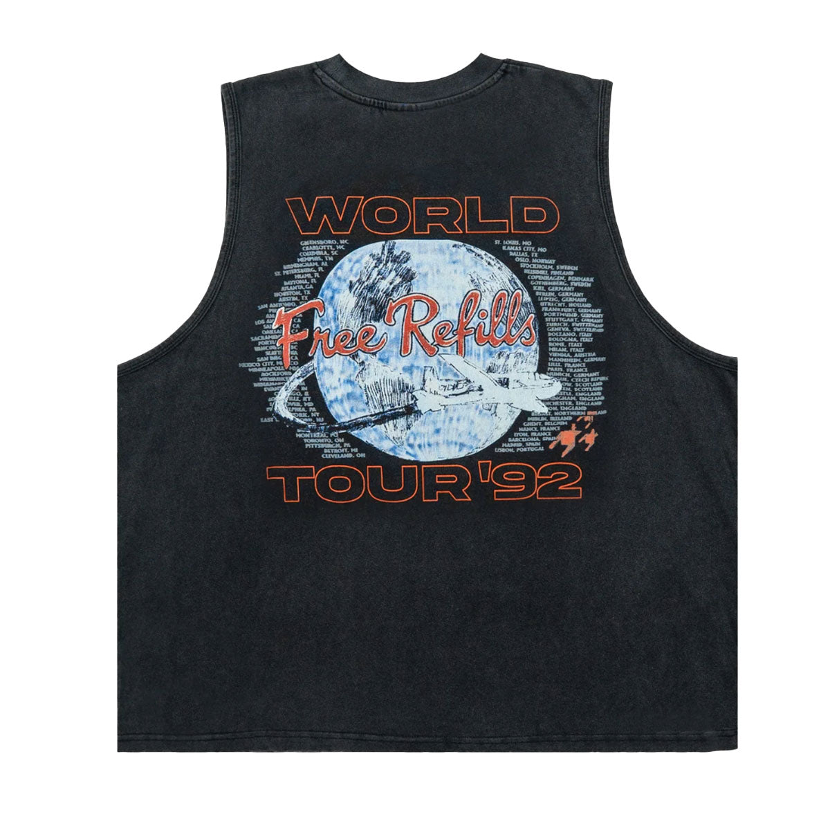 World Cut Off Tee | Black
