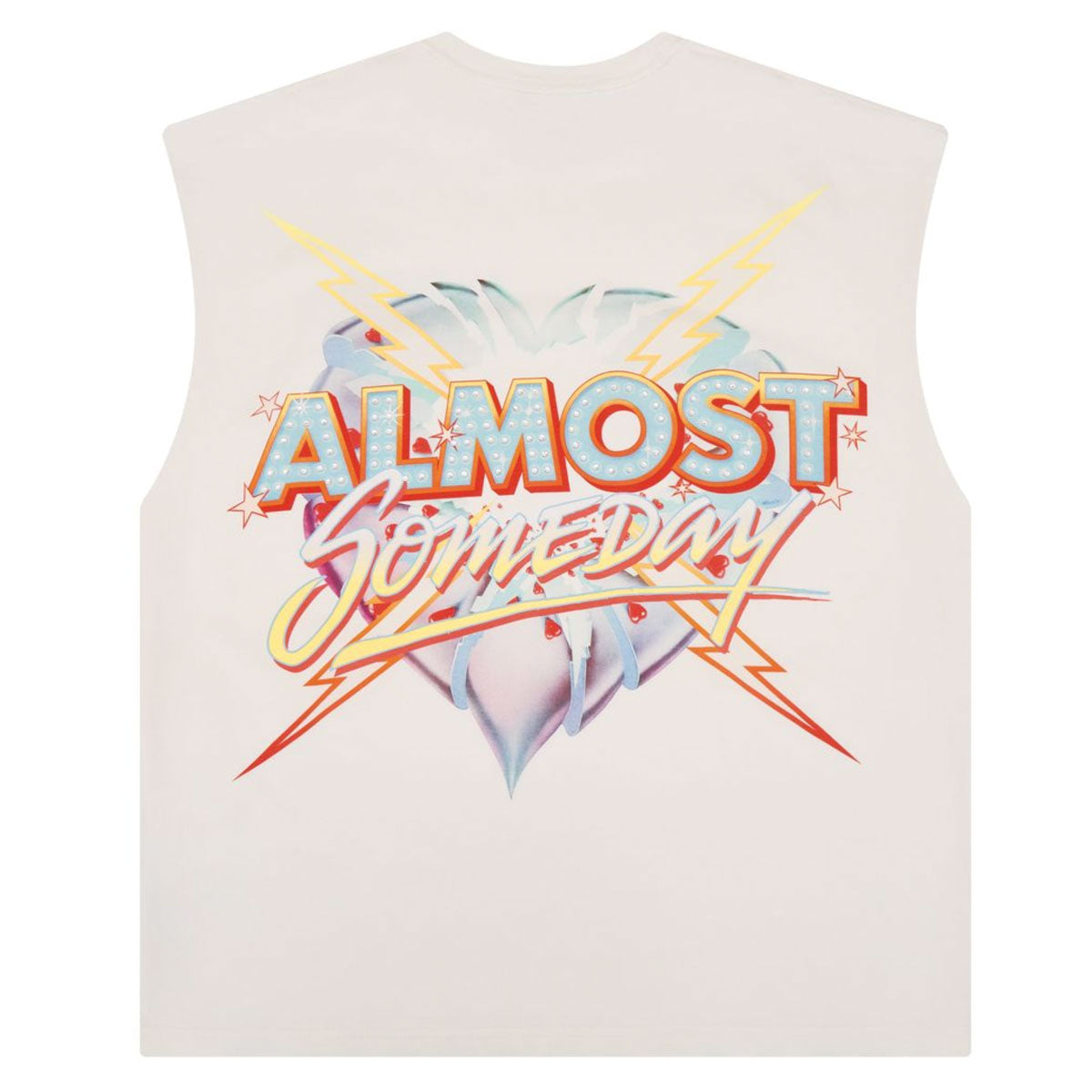 Showtime Cut-Off Tee | Cream