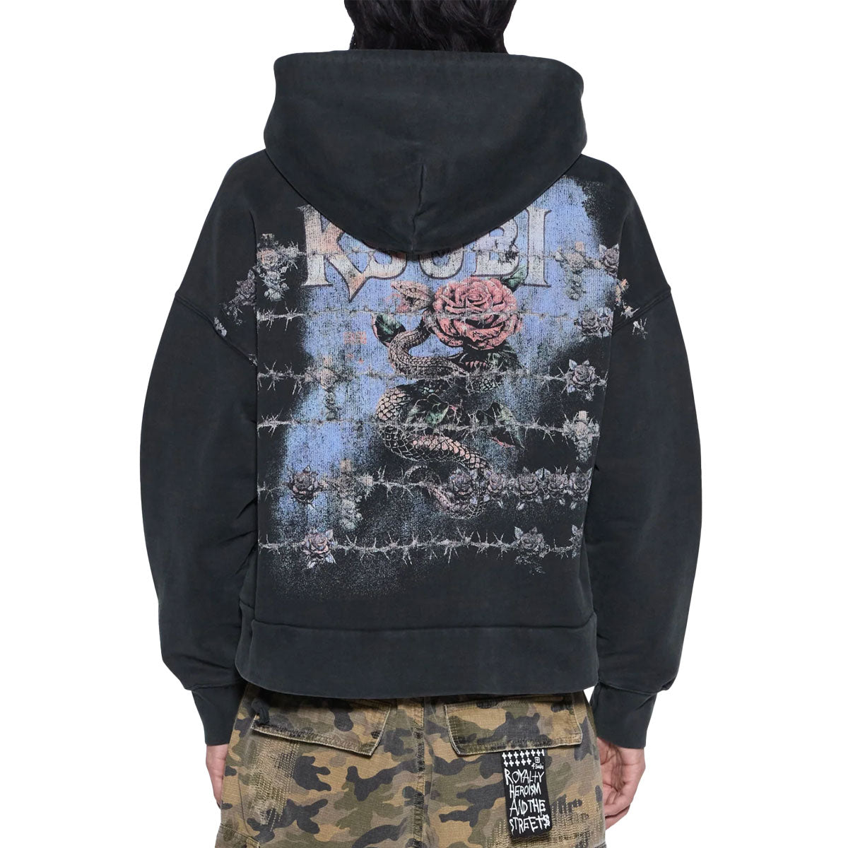 Death Snake Halen Zip Hoodie | Ash