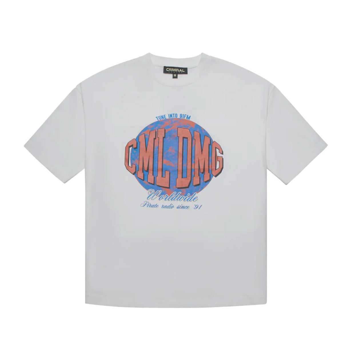 Worldwide Radio Tee | White