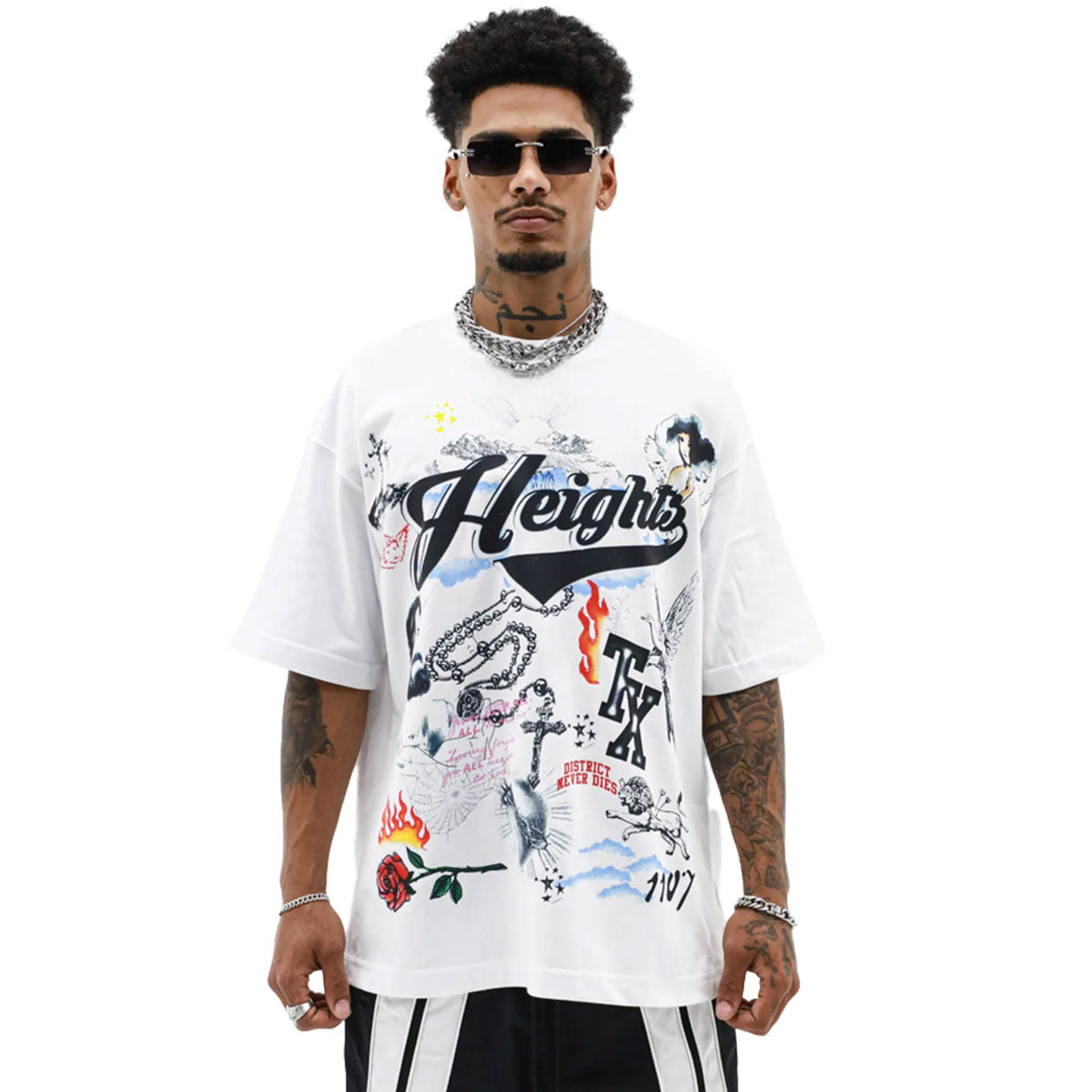 Heights Never Dies Tee | White
