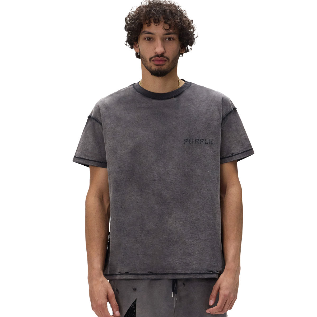 Stencil Wordmark Tee | Brown