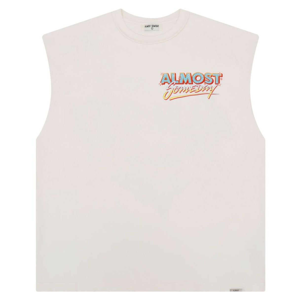 Showtime Cut-Off Tee | Cream