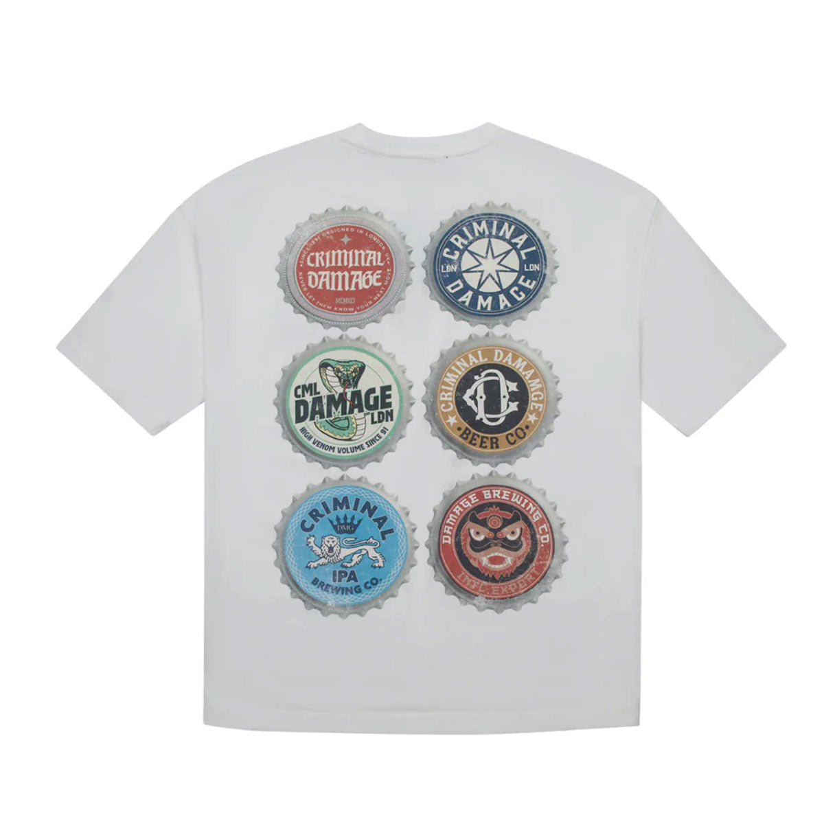 Beer Bottle Tee | White