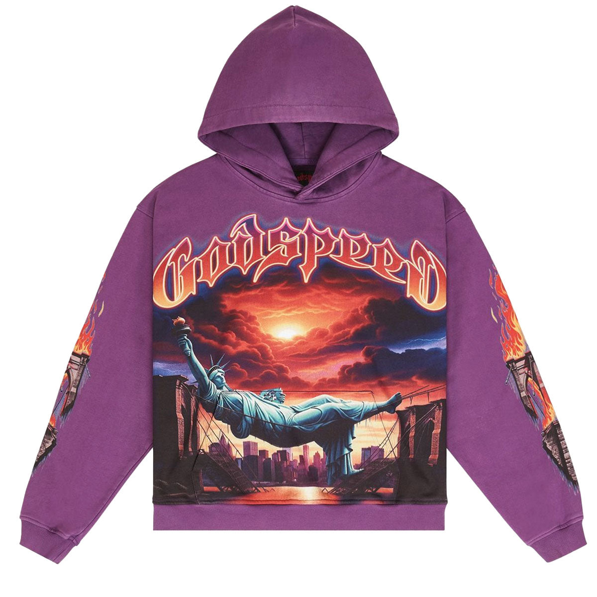 Burnt Bridges Hoodie | Grape
