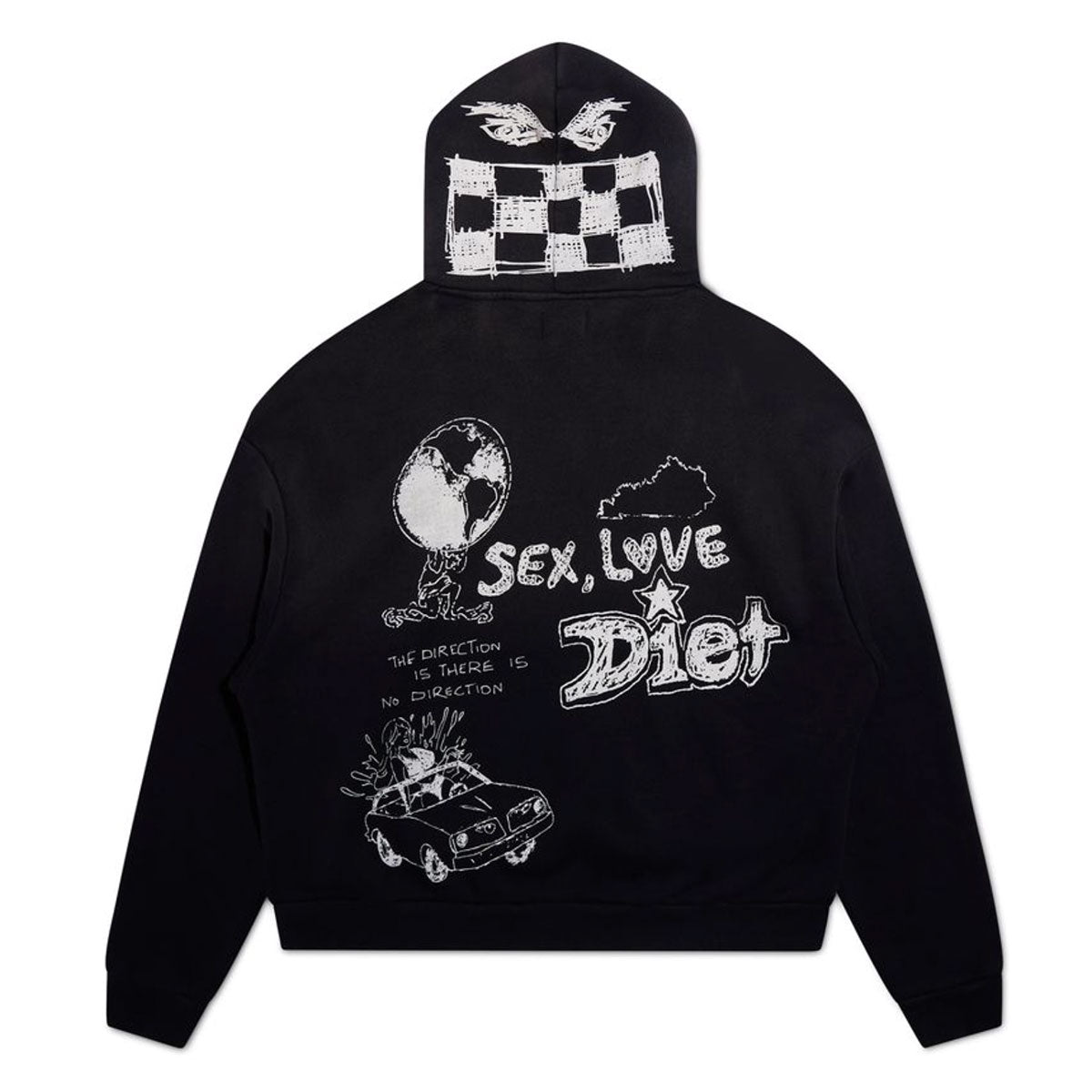 Doodle Hoodie | Vintage Black
