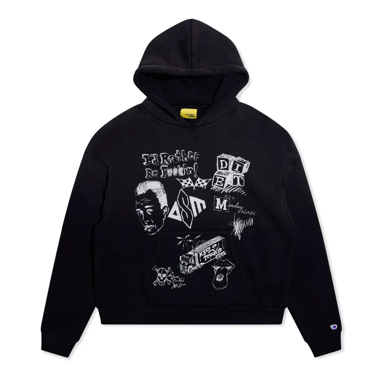 Doodle Hoodie | Vintage Black