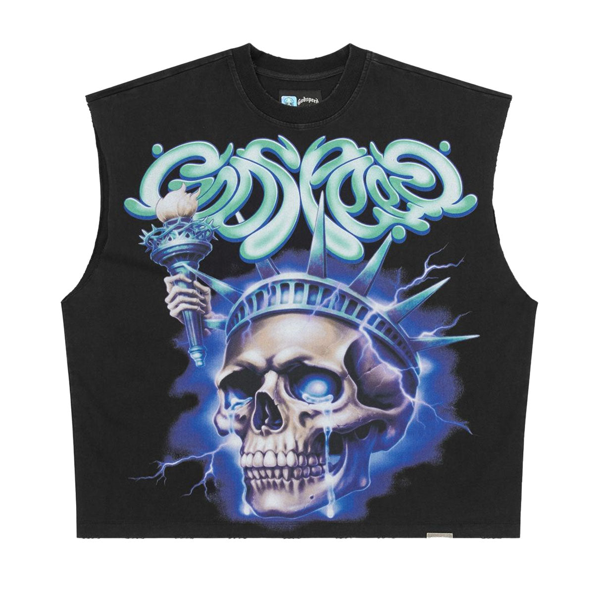 Liberty Tears Sleeveless Tee | Black