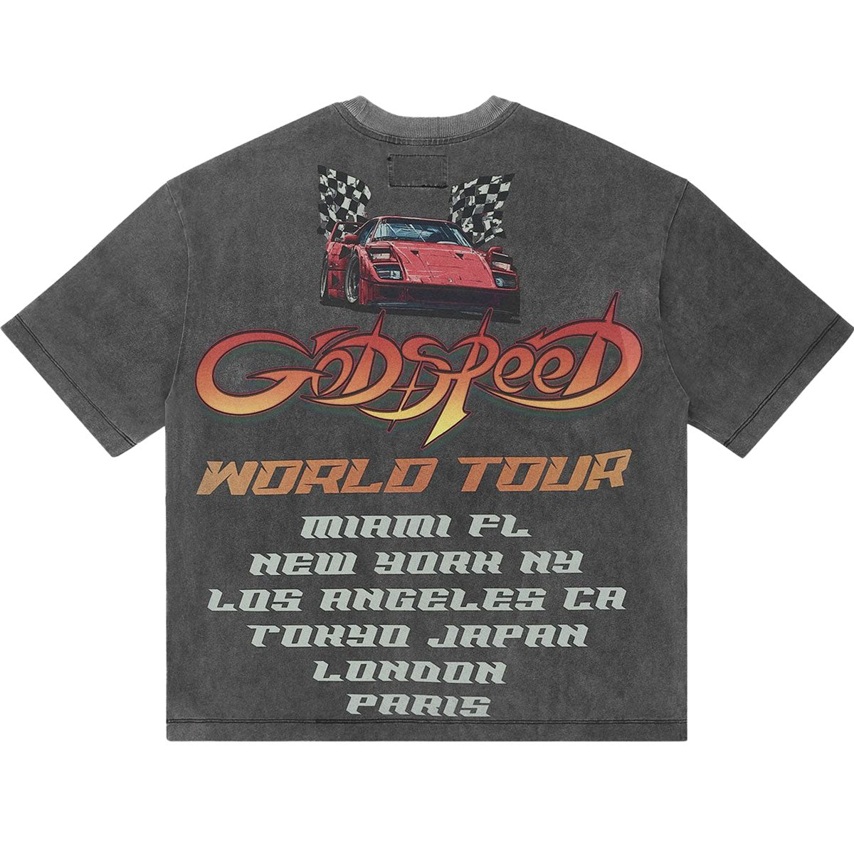 South Beach Drive Miami Superrun Tee | Grey Wash