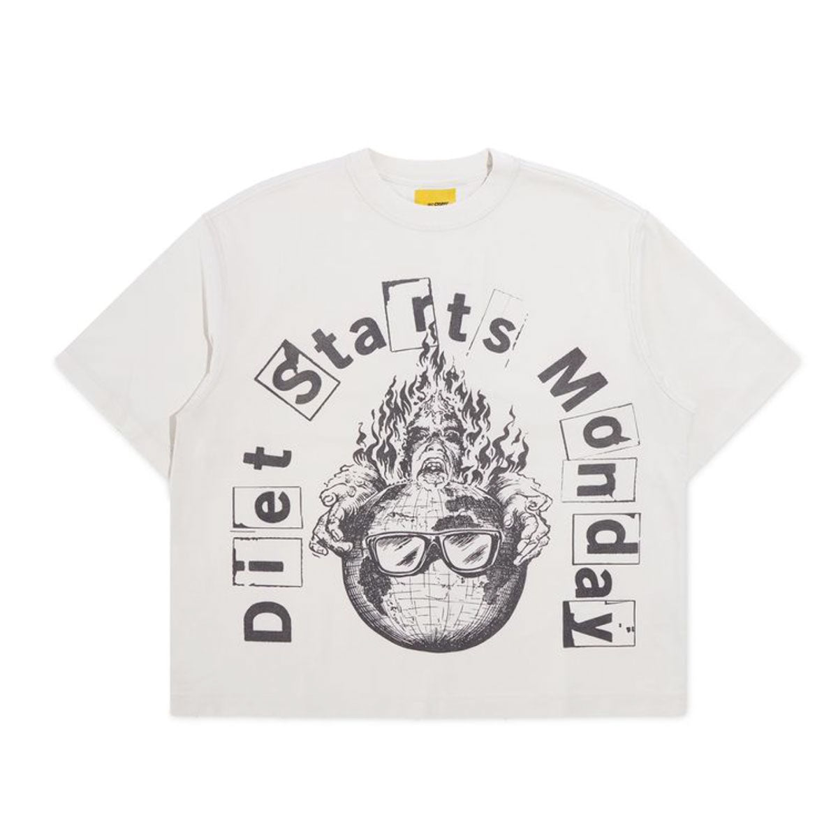 Worlds Burning Tee | Antique White